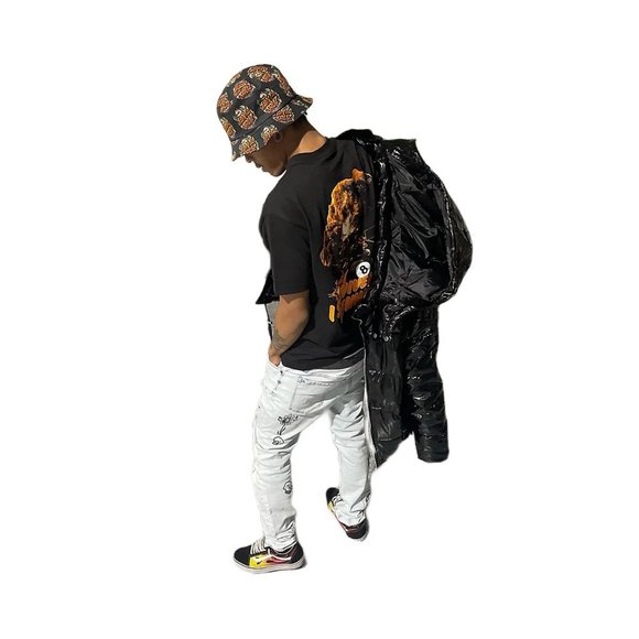 Broken Promises x Santa Cruz Boneyard Black Bucket Hat - Picture 3 of 4